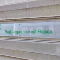 Vegan ad at Vemezza in Zurich