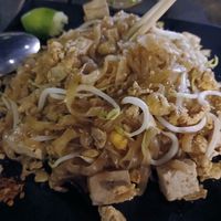 Pad Thai with Tofu at The Trio Bar in Nong Khiaw