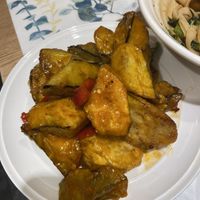 Fried eggplant   at Songhwasansi Dosakmyeon - 송화산시 도삭면 in Seoul