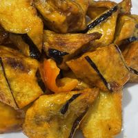 Fried eggplant  at Songhwasansi Dosakmyeon - 송화산시 도삭면 in Seoul