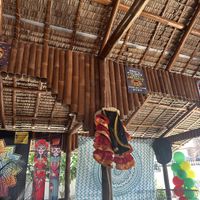 Covered outdoor dining   at Cali Tacos in Dumaguete