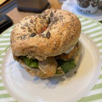 Vegan bagel   at California Bakery - Via Vincenzo Monti in Milan