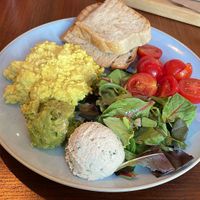 Savory breakfast   at Piccola Cafe in Ljubljana