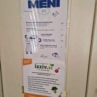 On door at Piccola Cafe in Ljubljana