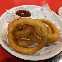 Onion rings at El Pibe  in Barcelona