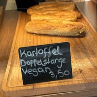 vegan hearty potato snack  at Taqsim Patisserie  in Cologne