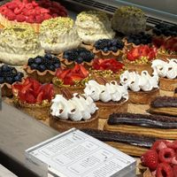 Pastries & Cakes, most of them Vegan   at Copains - Tiquetonne  in Paris