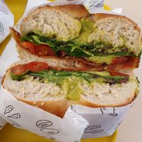 Vegan Bagel at Bagel Corner in Grenoble