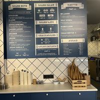 Menu  at Skúbb in Reykjavik