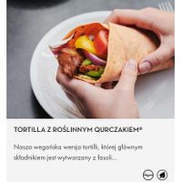 Tortilla with vegan chicken   at Green Caffè Nero in Krakow