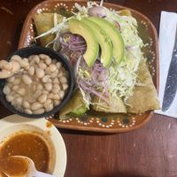 Enchiladas verdes   at La Cocina de Doña Esthela in Ensenada