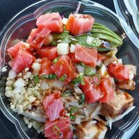 VCC 2025: plant-based poke bowl at The Poke Shack in Champaign