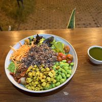 Bowl with seaweed and kimchi (subbed quinoa)  at WORD Hummus Bar in Canggu