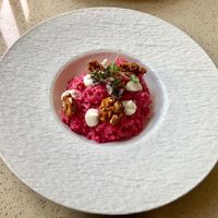 Beetroot risotto  at Le Noir Café & Kitchen in Abu Dhabi