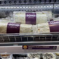 Chickpea falafel and hummus wrap  at LIS - SOHO Coffee - T1 in Lisbon