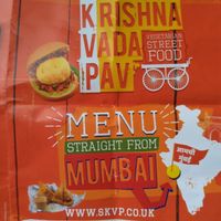 Photo of SKVP menu front cover at Shree Krishna Vada Pav in Leicester