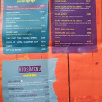 Photo of SKVP menu showing drinks, desserts and kids menu at Shree Krishna Vada Pav in Leicester
