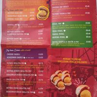 Photo of SKVP menu showing their speciality dishes. at Shree Krishna Vada Pav in Leicester