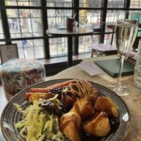 Vegan roast mushroom and cashew wellington  at The Plough Inn in Oxford