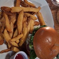 Beet and apple burger at The Woollen Mills in Dublin