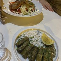 Salad with bagel and rice rolls   at Sourtouko Mezedopolio - Σουρτουκω μεζεδοπωλειο in Thessaloniki