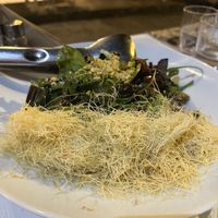 Salad with crunchy fried dough  at Sourtouko Mezedopolio - Σουρτουκω μεζεδοπωλειο in Thessaloniki