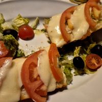 Vegetarian bruschetta (not vegan) at Amore & Passione in Agadir