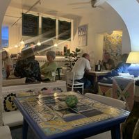 Indoor seatingg  at Aquasul in Tavira