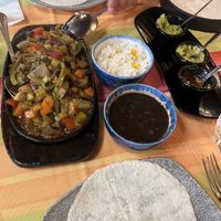 Vegan fajitas  at La Hacienda in Lanzarote