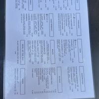 the english menu   at Agape in Ibiza