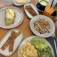 Links Eier nicht vegan alles andere yes!  at Agape in Ibiza