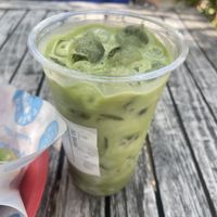 Matcha w coco milk  at Patrona Coastal Café in St Petersburg