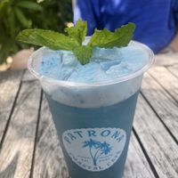Blue spirulina lemonade  at Patrona Coastal Café in St Petersburg