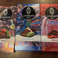 Selection of 100% plant based chocolates  at Junglegold Bali - Sanur in Sanur