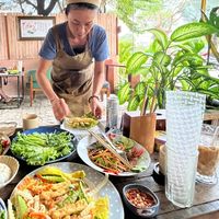 Vegan pancake with tofu and vegan fish sauce   at Yin Yang in Con Dao
