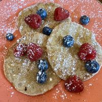 Vegan pancakes  #Veganuary at The Reader Cafe in Liverpool