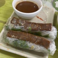Vegetarian spring rolls  at Bistro B in Dallas