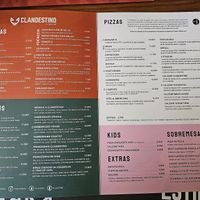 The menu. at Clandestino by Salpoente in Aveiro