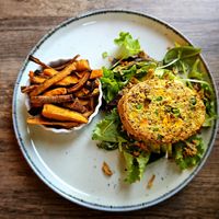 Quinoa burger. at Balance FitFood - Aveiro in Aveiro