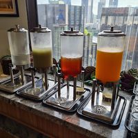 Cold juices and view at Lotus at Berjaya 莲心 in Kuala Lumpur