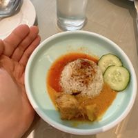 Mini portion so I had 2 portion of chicken rice but this time I only asked for the rice so I can have it with curry vegan mutton.   at Lotus at Berjaya 莲心 in Kuala Lumpur