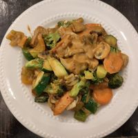 Cheerful Curry Tofu at Loving Hut in Brooklyn