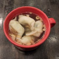 Dumpling Soup at Loving Hut in Brooklyn