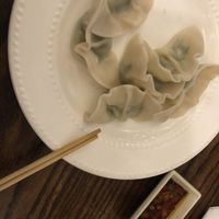 Steamed vegan dumpling 🥟   at Loving Hut in Brooklyn