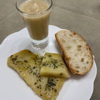 Cacio all’argentiera with Apple cocktail   at In Cottura - Home Vegan Restaurant in Palermo