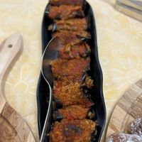 Involtini di Melanzane al pomodoro ripieni buonissimi. at In Cottura - Home Vegan Restaurant in Palermo
