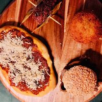 typical Sicilian street foods at In Cottura - Home Vegan Restaurant in Palermo