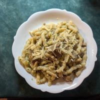 Noodles with meat taste at In Cottura - Home Vegan Restaurant in Palermo