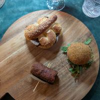 Arancina and two other sicilian meals at In Cottura - Home Vegan Restaurant in Palermo