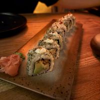 Vegan crispy mushroom roll  at Mostly in Mengwi